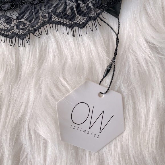 REVOLVE/ASOS- OW Intimates Lace Balconette Black Bra. Sz L. - Picture 7 of 8